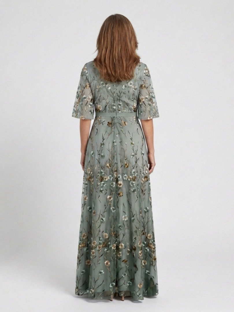 Diana - Floral V Neck Maxi Dress