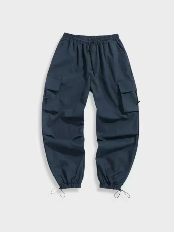 Muhammad | Men's Wide-Leg Cargo Trousers with Adjustable Toggle Cuffs
