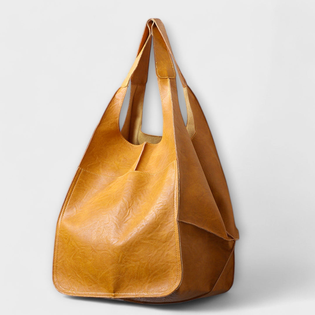 Hazel | Oversized Leather Weekender Bag