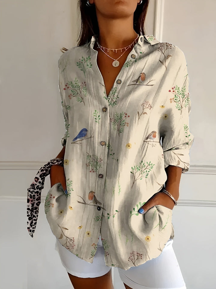 Georgia | Women Floral Button Front Blouse