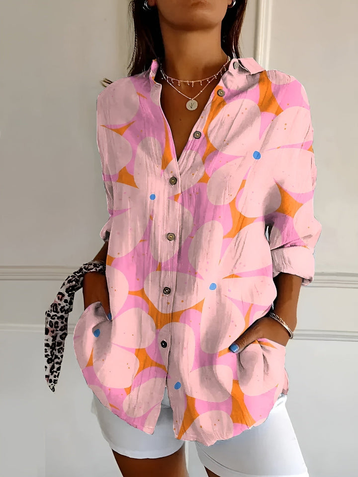 Georgia | Women Floral Button Front Blouse