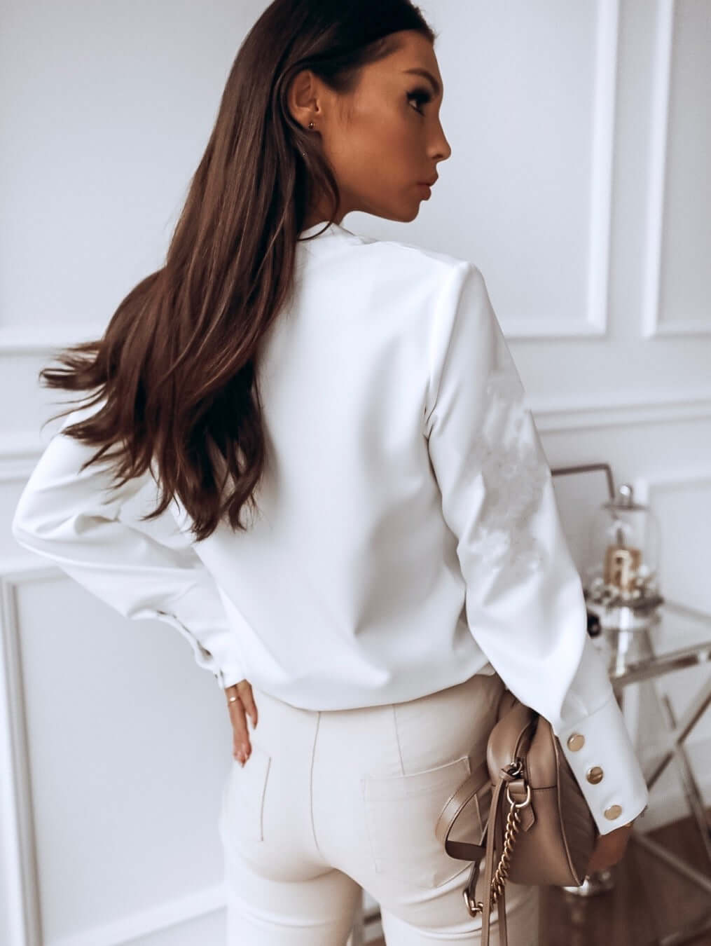 Danica | Women's High-Cuff Long Sleeve Blouse