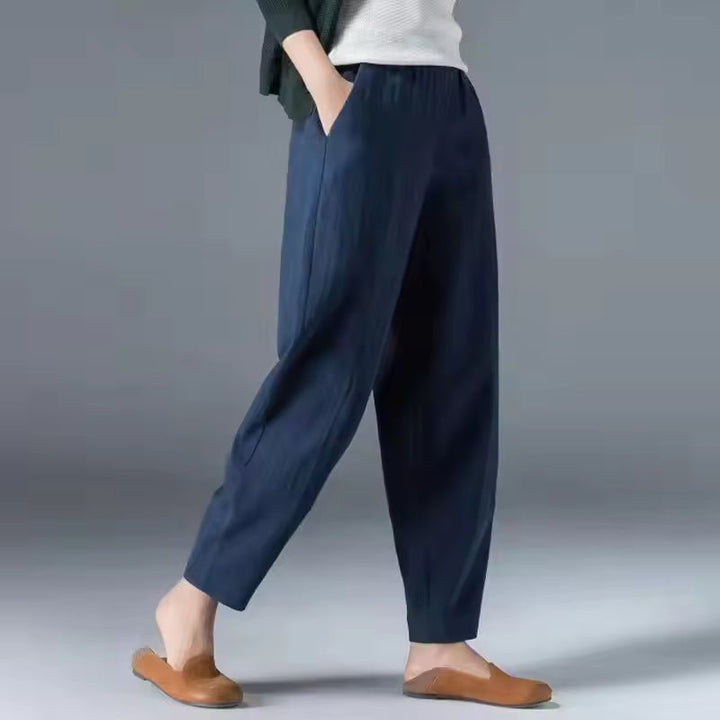 Ivy | Women's Lightweight Elastic-Waist Tapered Ankle Trousers