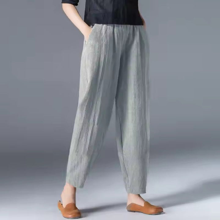 Ivy | Women's Lightweight Elastic-Waist Tapered Ankle Trousers