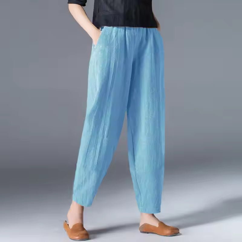 Ivy | Women's Lightweight Elastic-Waist Tapered Ankle Trousers