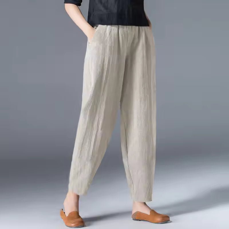 Ivy | Women's Lightweight Elastic-Waist Tapered Ankle Trousers