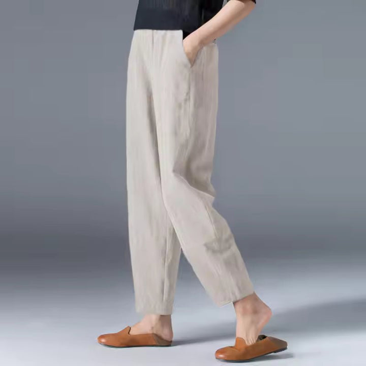 Ivy | Women's Lightweight Elastic-Waist Tapered Ankle Trousers