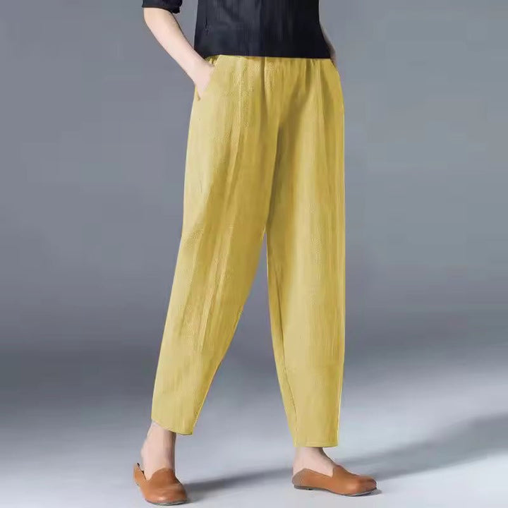 Ivy | Women's Lightweight Elastic-Waist Tapered Ankle Trousers