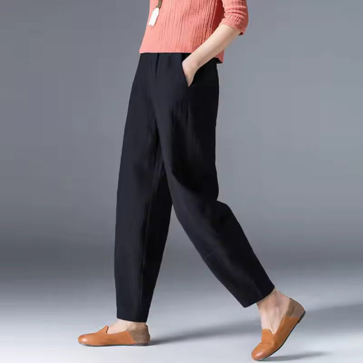Ivy | Women's Lightweight Elastic-Waist Tapered Ankle Trousers