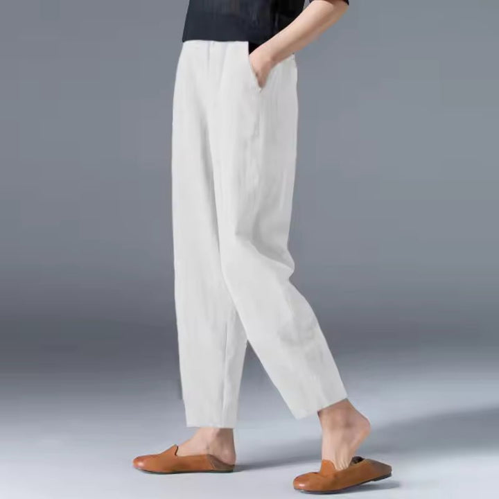 Ivy | Women's Lightweight Elastic-Waist Tapered Ankle Trousers