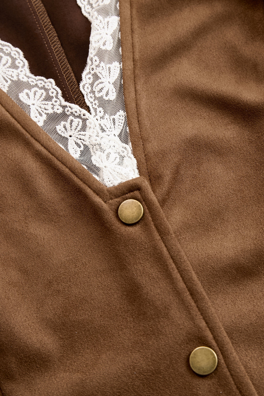 Rosie | Women's Western Lace Long-Sleeve V-Neck Fitted Snap-Button Blouse